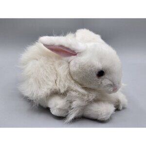 Vintage 1993 Mary Meyer White Plush Bunny Pink Bow "Petite‎ Dream"